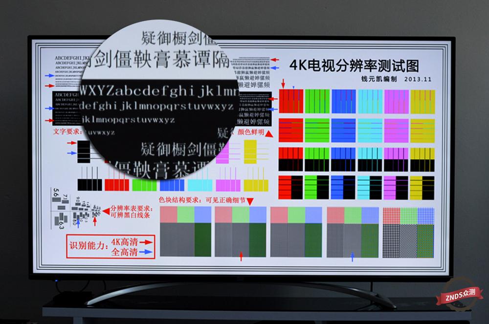 显示效果要更佳,钱元凯老师编制4k电视测试图算是业界内公认最精准的